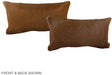 Solid Brown 12"x22" Brazilian Cowhide Pillow #A38698 by Hudson Hides