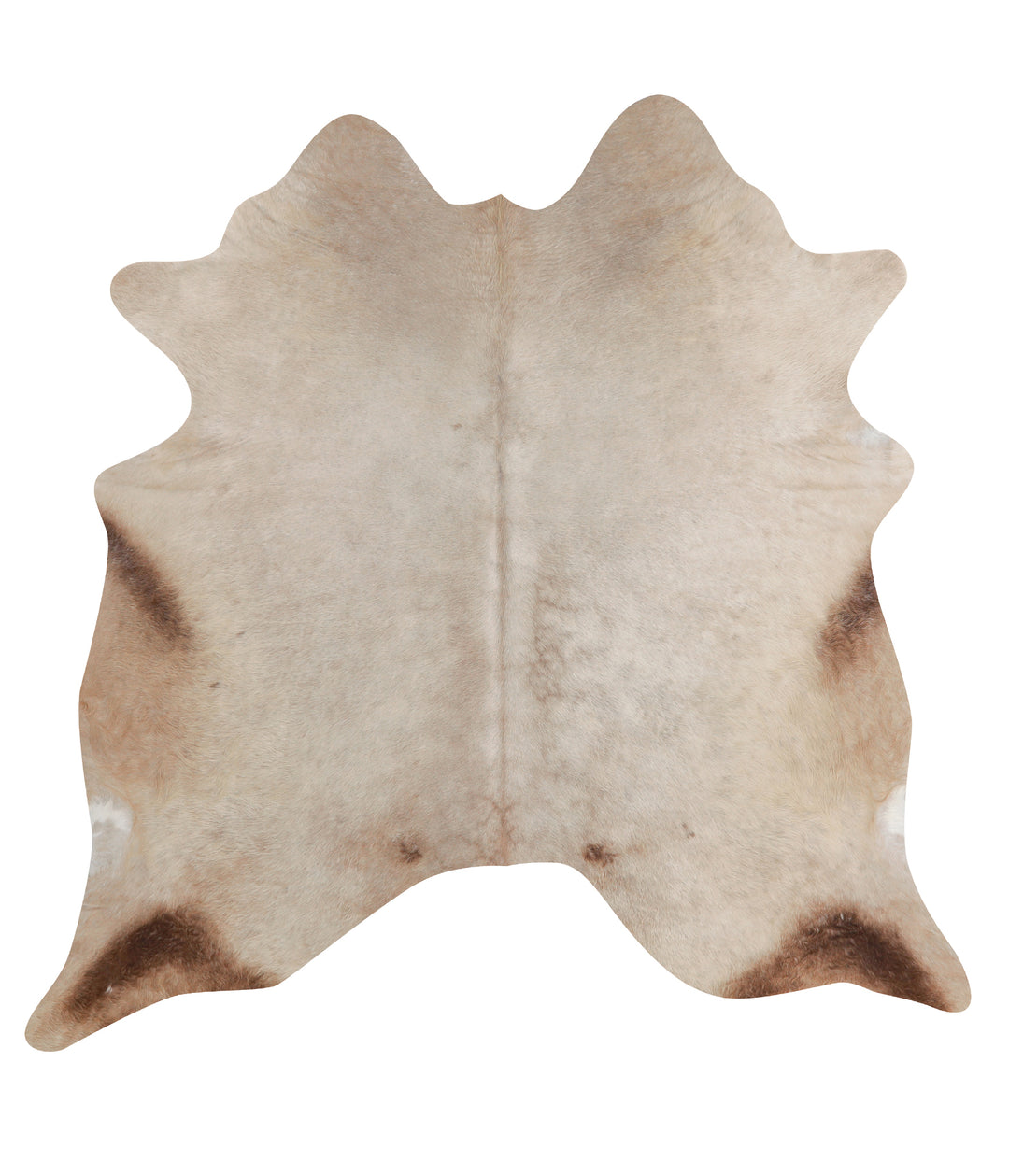 Taupe X-Large Brazilian Cowhide Rug 6'7"H x 6'6"W #A3870 by Hudson Hid