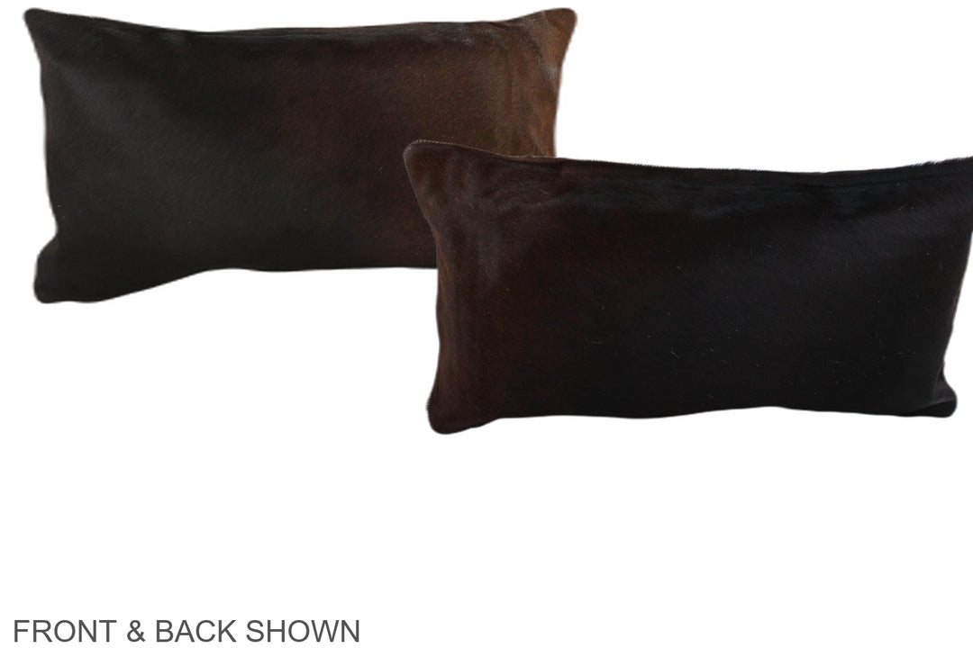Chocolate 12"x22" Brazilian Cowhide Pillow #A38705 by Hudson Hides