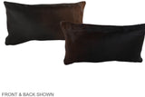 Chocolate 12"x22" Brazilian Cowhide Pillow #A38705 by Hudson Hides