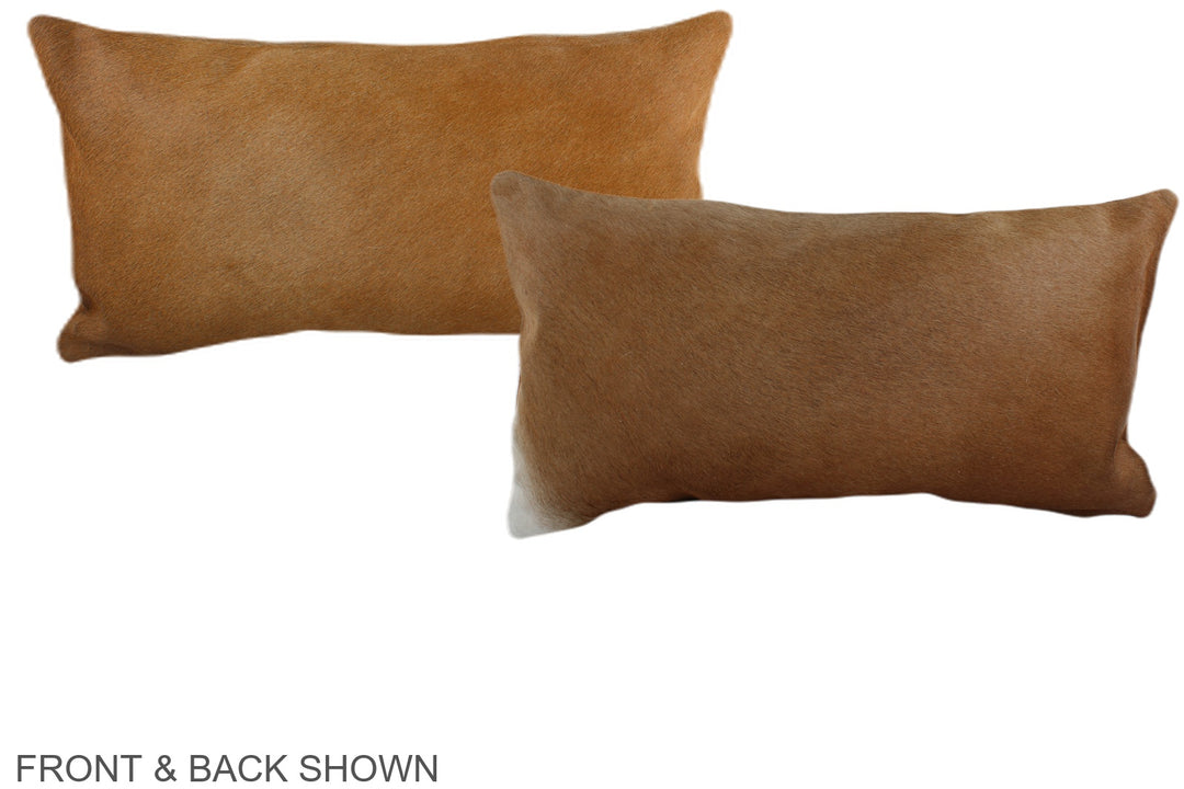 Solid Brown 12"x22" Brazilian Cowhide Pillow #A38708 by Hudson Hides