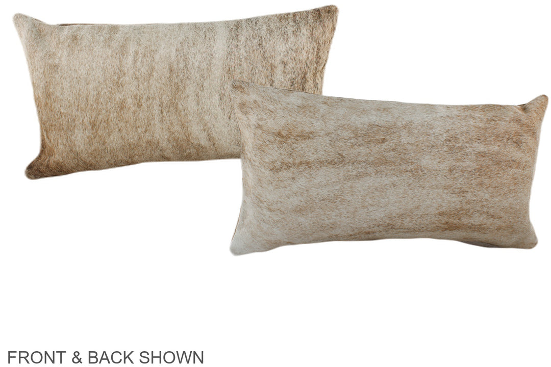 Light Brindle 12"x22" Brazilian Cowhide Pillow #A38719 by Hudson Hides