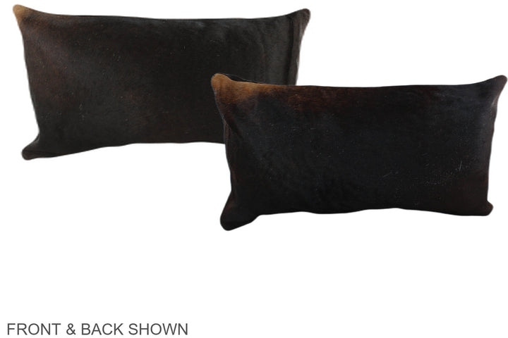 Chocolate 12"x22" Brazilian Cowhide Pillow #A38720 by Hudson Hides
