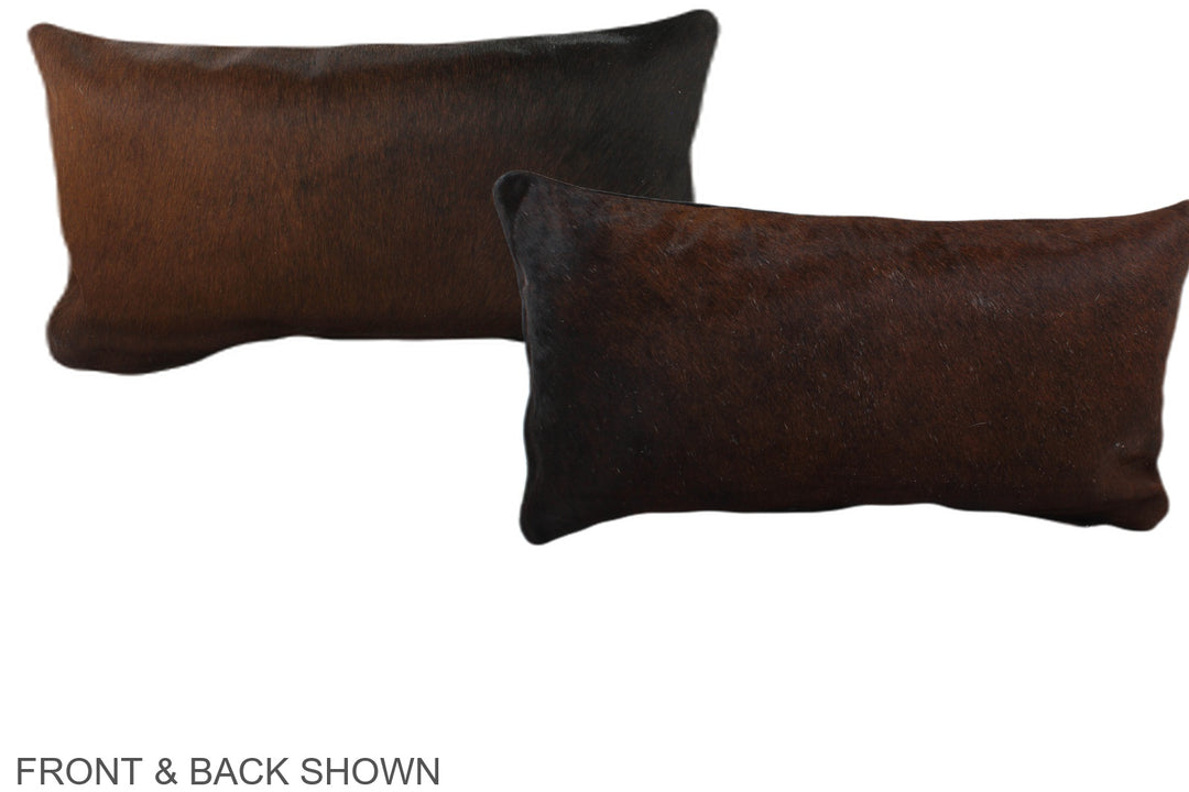 Chocolate 12"x22" Brazilian Cowhide Pillow #A38725 by Hudson Hides