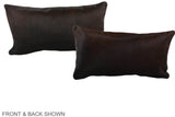 Chocolate 12"x22" Brazilian Cowhide Pillow #A38727 by Hudson Hides