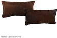 Brown with Red 12"x22" Brazilian Cowhide Pillow #A38729 by Hudson Hides