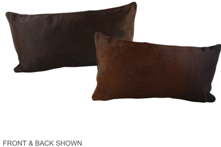 Chocolate 12"x22" Brazilian Cowhide Pillow #A38737 by Hudson Hides