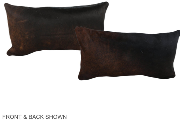 Chocolate 12"x22" Brazilian Cowhide Pillow #A38746 by Hudson Hides