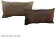 Grey with Beige 12"x22" Brazilian Cowhide Pillow #A38771 by Hudson Hides