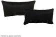 Solid Black 12"x22" Brazilian Cowhide Pillow #A38779 by Hudson Hides