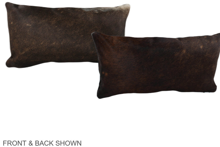 Chocolate 12"x22" Brazilian Cowhide Pillow #A38786 by Hudson Hides