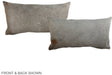 Grey with Beige 12"x22" Brazilian Cowhide Pillow #A38787 by Hudson Hides
