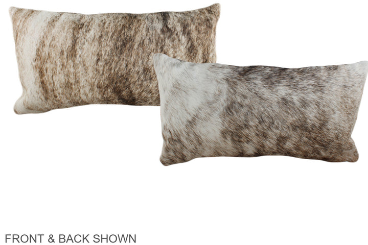 Light Brindle 12"x22" Brazilian Cowhide Pillow #A38793 by Hudson Hides