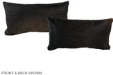 Chocolate 12"x22" Brazilian Cowhide Pillow #A38802 by Hudson Hides