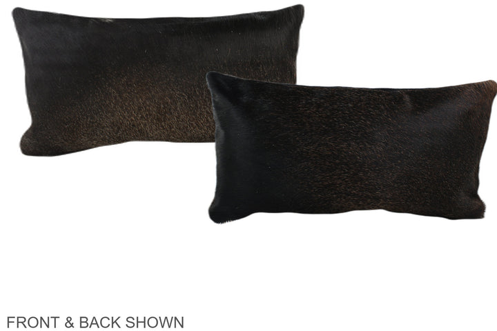 Chocolate 12"x22" Brazilian Cowhide Pillow #A38802 by Hudson Hides