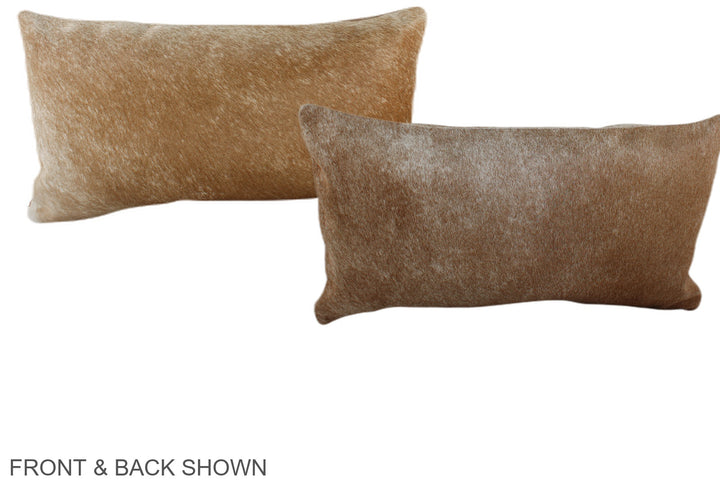 Beige 12"x22" Brazilian Cowhide Pillow #A38803 by Hudson Hides
