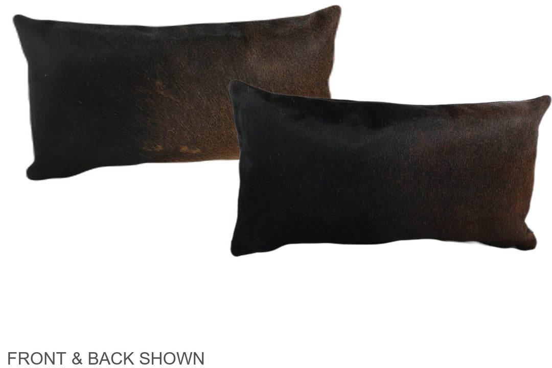 Chocolate 12"x22" Brazilian Cowhide Pillow #A38809 by Hudson Hides