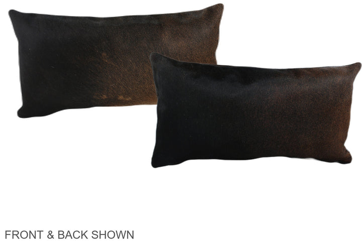 Chocolate 12"x22" Brazilian Cowhide Pillow #A38809 by Hudson Hides