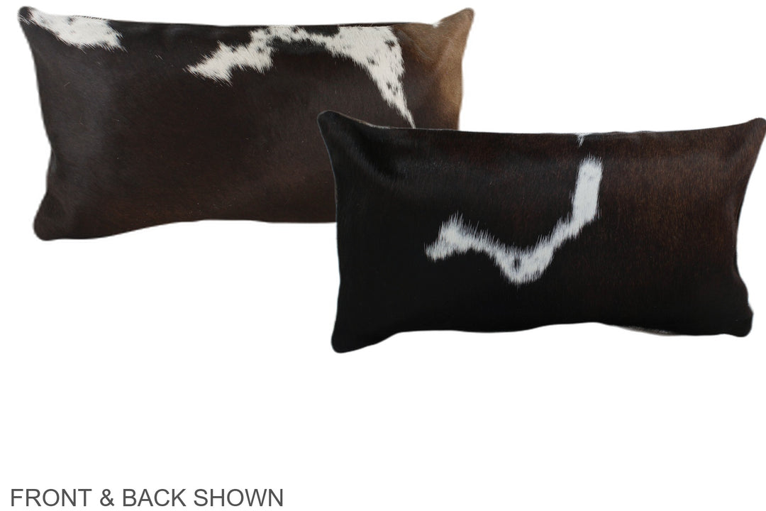 Chocolate 12"x22" Brazilian Cowhide Pillow #A38814 by Hudson Hides