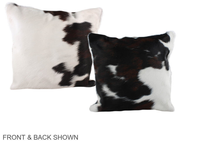 Tricolor 16"x16" Brazilian Cowhide Pillow #A38885 by Hudson Hides