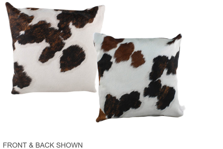 Tricolor 16"x16" Brazilian Cowhide Pillow #A38886 by Hudson Hides