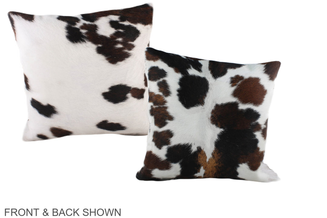 Tricolor 16"x16" Brazilian Cowhide Pillow #A38887 by Hudson Hides