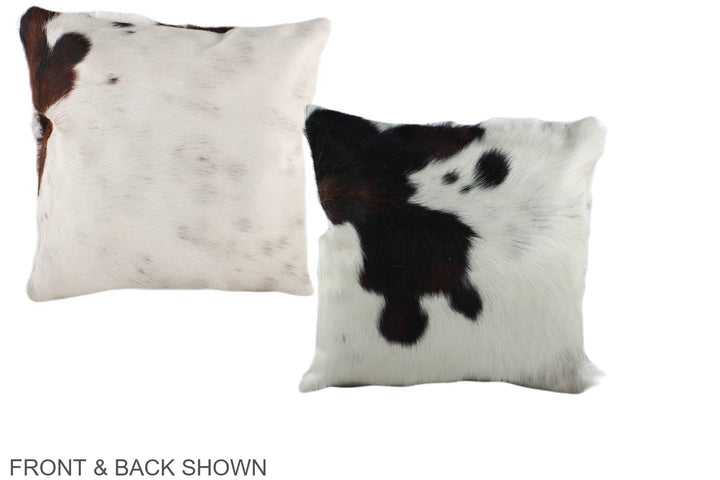 Tricolor 16"x16" Brazilian Cowhide Pillow #A38888 by Hudson Hides
