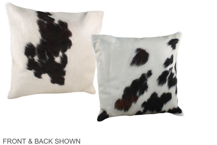 Tricolor 16"x16" Brazilian Cowhide Pillow #A38899 by Hudson Hides
