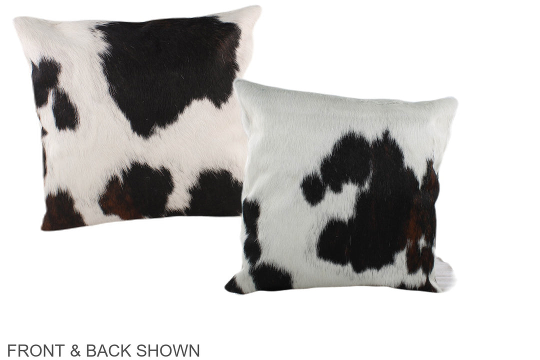 Tricolor 16"x16" Brazilian Cowhide Pillow #A38906 by Hudson Hides