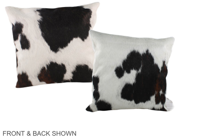 Tricolor 16"x16" Brazilian Cowhide Pillow #A38906 by Hudson Hides