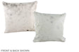 Grey with White 16"x16" Brazilian Cowhide Pillow #A38908 by Hudson Hides
