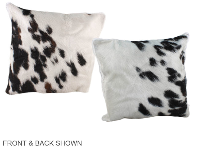 Tricolor 16"x16" Brazilian Cowhide Pillow #A38922 by Hudson Hides