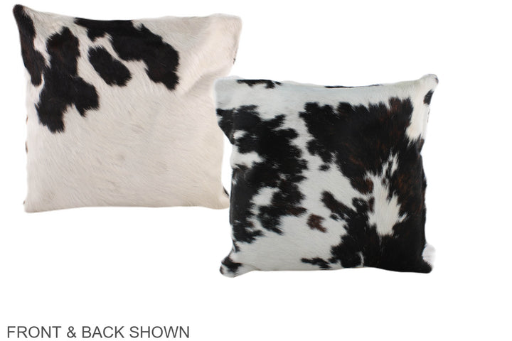Tricolor 16"x16" Brazilian Cowhide Pillow #A38942 by Hudson Hides