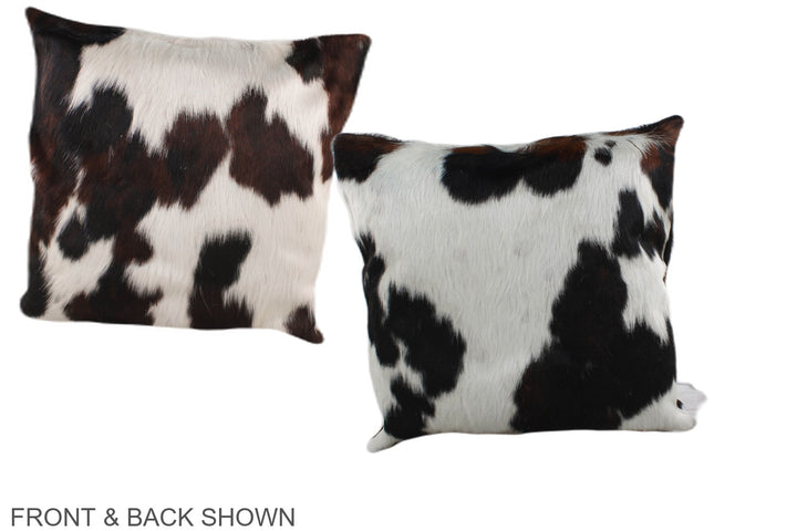 Tricolor 16"x16" Brazilian Cowhide Pillow #A38946 by Hudson Hides