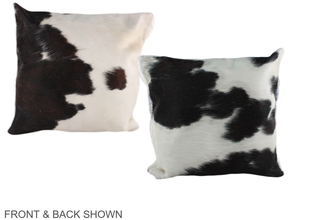 Tricolor 16"x16" Brazilian Cowhide Pillow #A38948 by Hudson Hides
