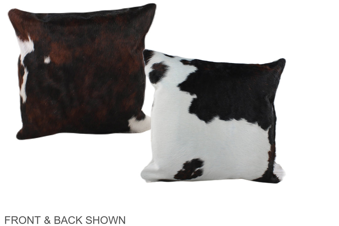 Tricolor 16"x16" Brazilian Cowhide Pillow #A38960 by Hudson Hides