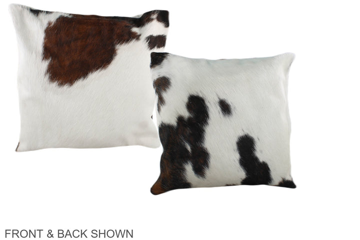 Tricolor 16"x16" Brazilian Cowhide Pillow #A38968 by Hudson Hides
