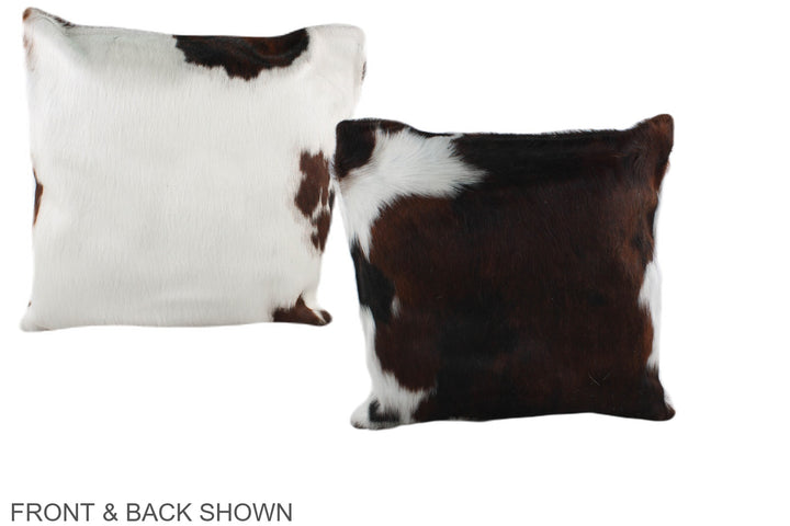 Tricolor 16"x16" Brazilian Cowhide Pillow #A38970 by Hudson Hides