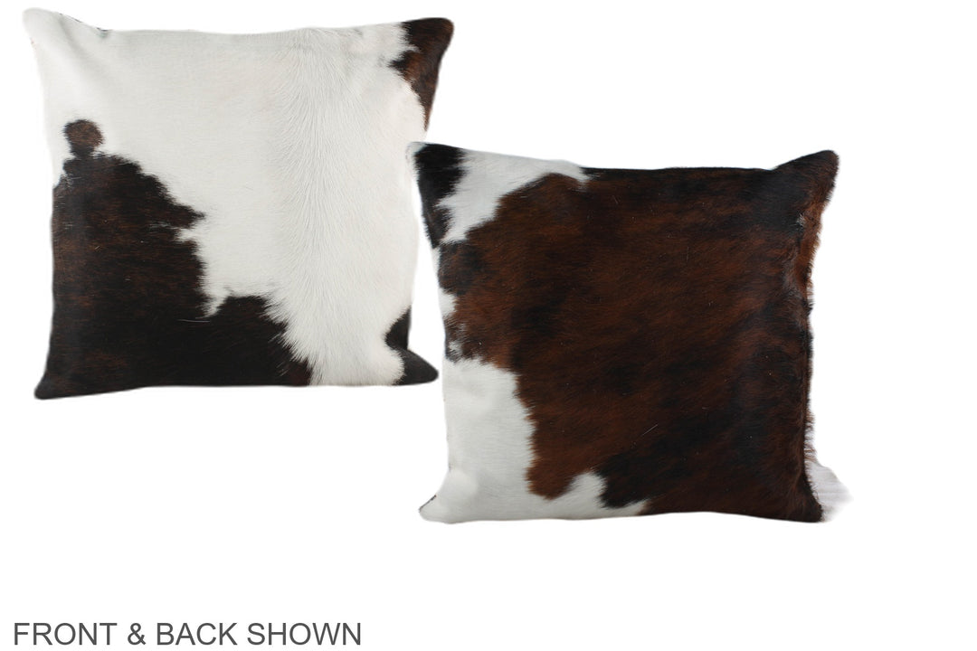 Tricolor 16"x16" Brazilian Cowhide Pillow #A38972 by Hudson Hides