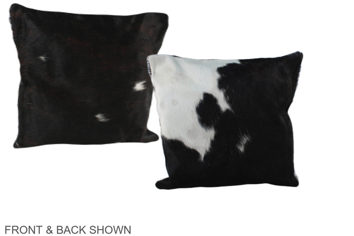 Tricolor 16"x16" Brazilian Cowhide Pillow #A38974 by Hudson Hides