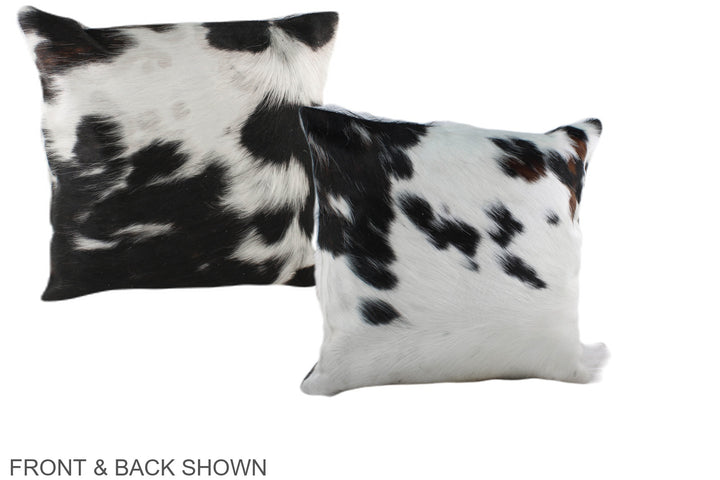Tricolor 16"x16" Brazilian Cowhide Pillow #A38975 by Hudson Hides