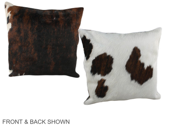 Tricolor 16"x16" Brazilian Cowhide Pillow #A38980 by Hudson Hides