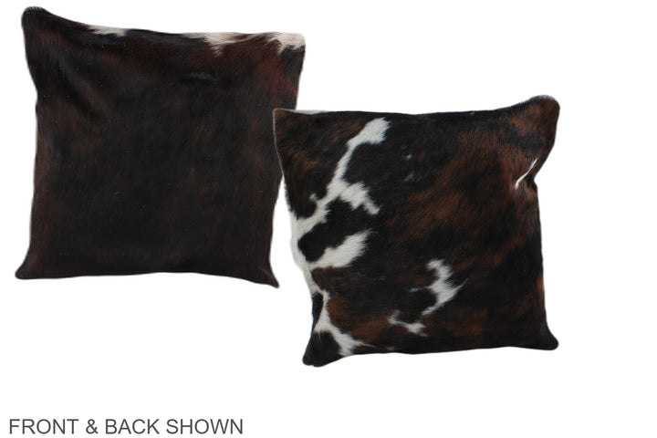 Tricolor 16"x16" Brazilian Cowhide Pillow #A38986 by Hudson Hides