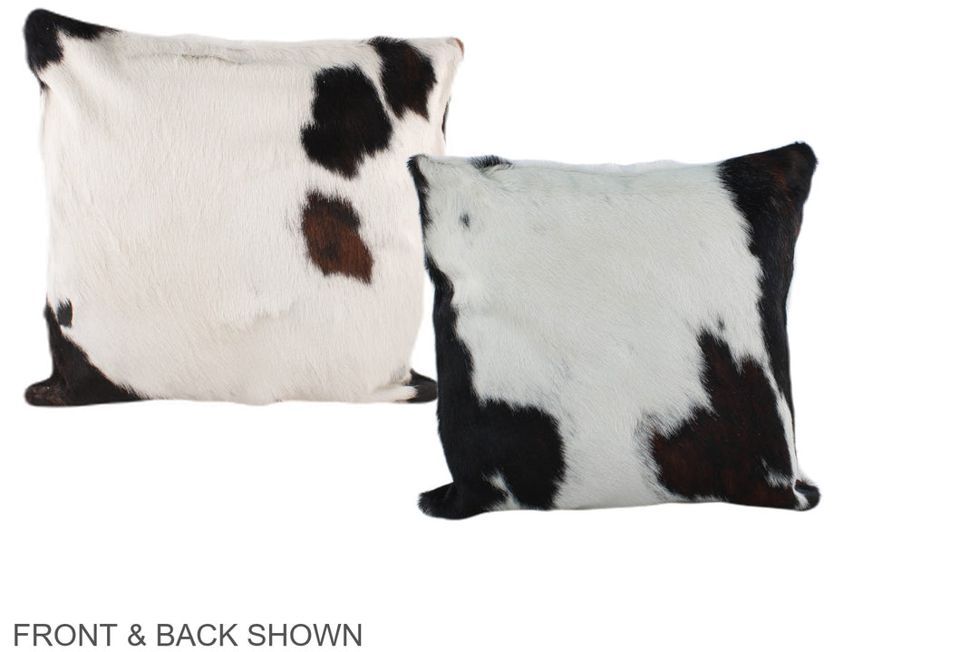 Tricolor 16"x16" Brazilian Cowhide Pillow #A38987 by Hudson Hides