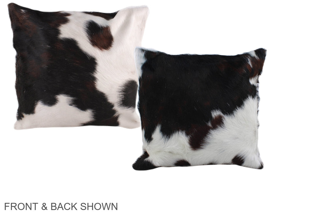 Tricolor 16"x16" Brazilian Cowhide Pillow #A38994 by Hudson Hides