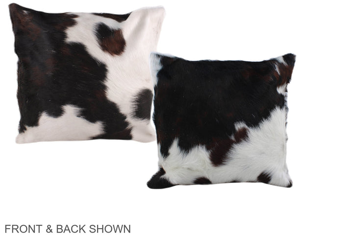 Tricolor 16"x16" Brazilian Cowhide Pillow #A38994 by Hudson Hides