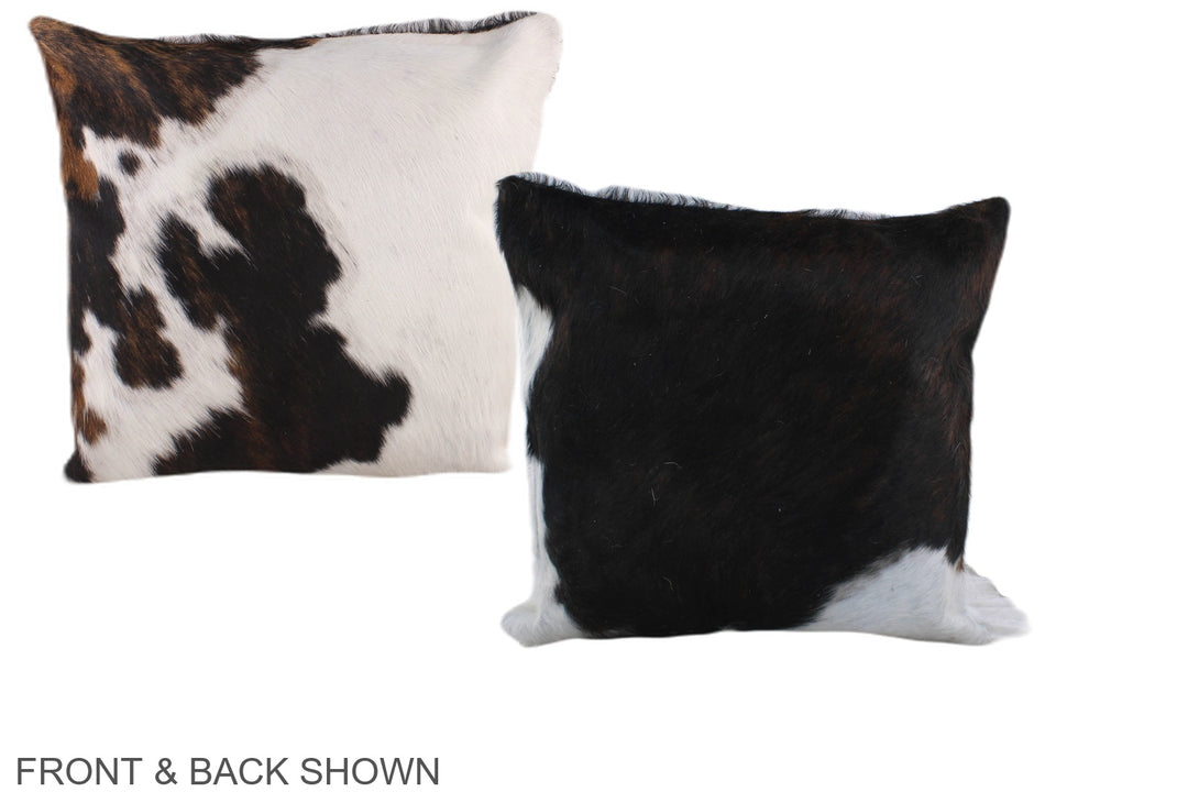 Tricolor 16"x16" Brazilian Cowhide Pillow #A38996 by Hudson Hides
