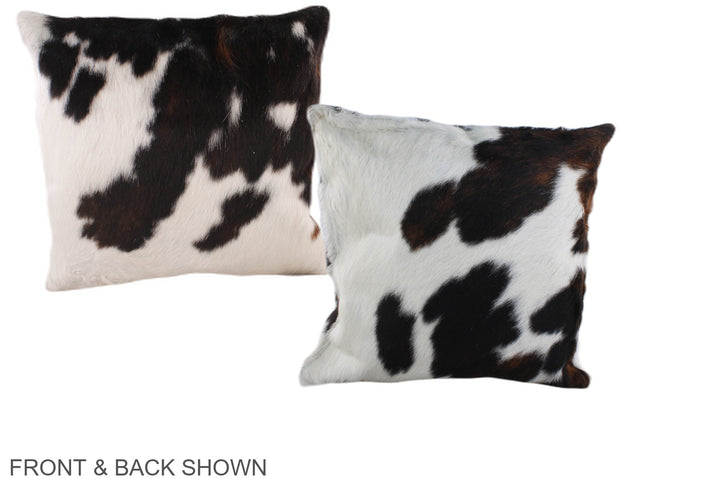 Tricolor 16"x16" Brazilian Cowhide Pillow #A38998 by Hudson Hides