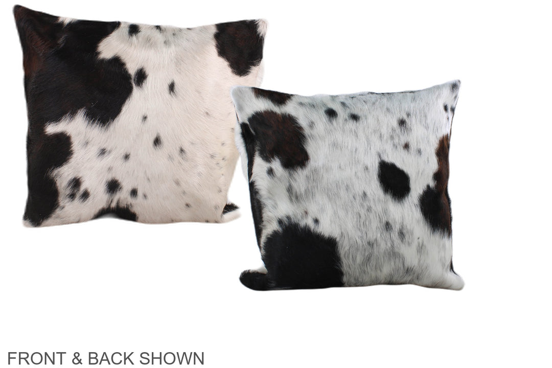 Tricolor 16"x16" Brazilian Cowhide Pillow #A39003 by Hudson Hides