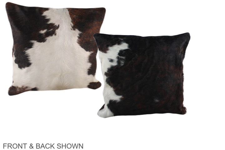 Tricolor 16"x16" Brazilian Cowhide Pillow #A39006 by Hudson Hides